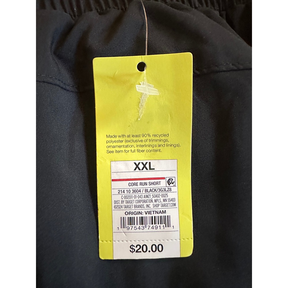 All in Motion Women XXL Black Core Run Shorts NWT 3G3LZ8 Activewear - Picture 5 of 7